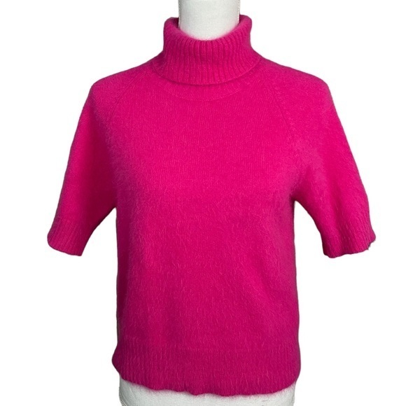 The Limited Sweaters Vintage 9s The Limited Hot Pink Angora Short